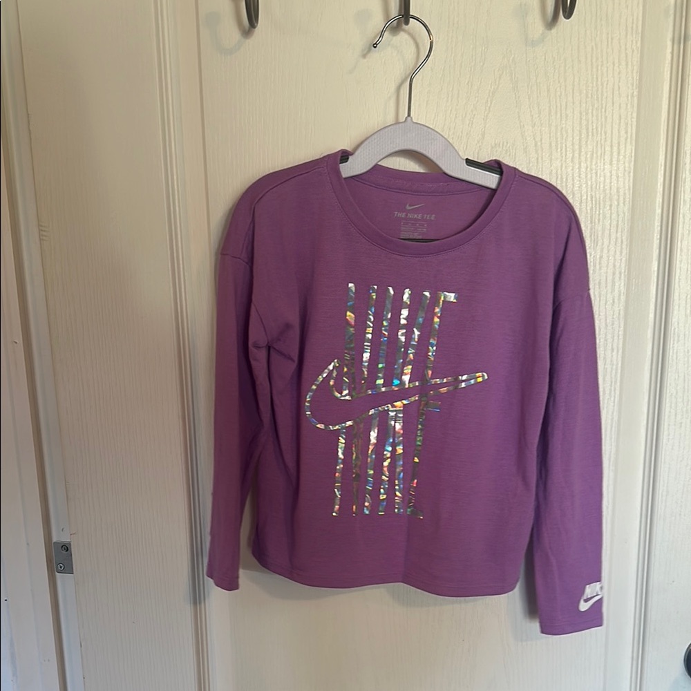 Nike Kids Purple Long Sleeve Shirt